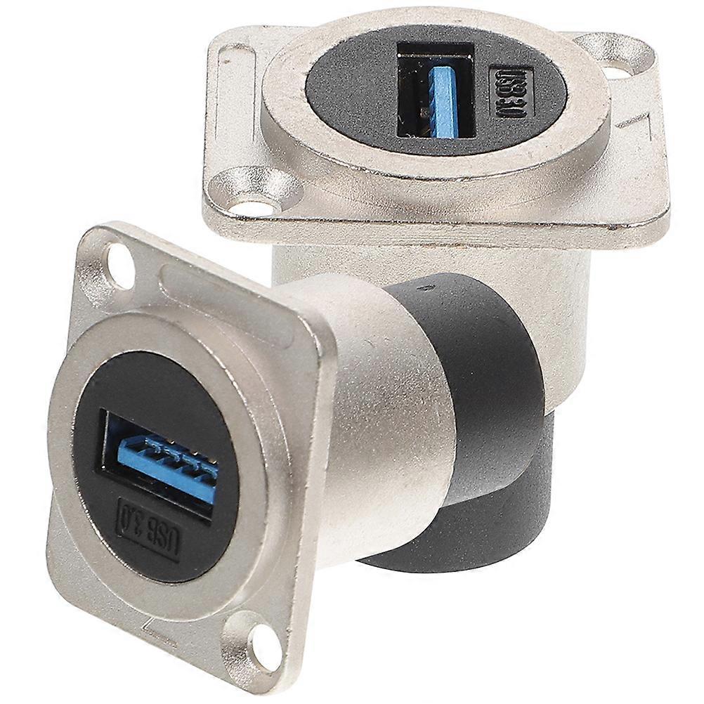 USB USB Panel Mount Coupler for Industrial Equipment Silver