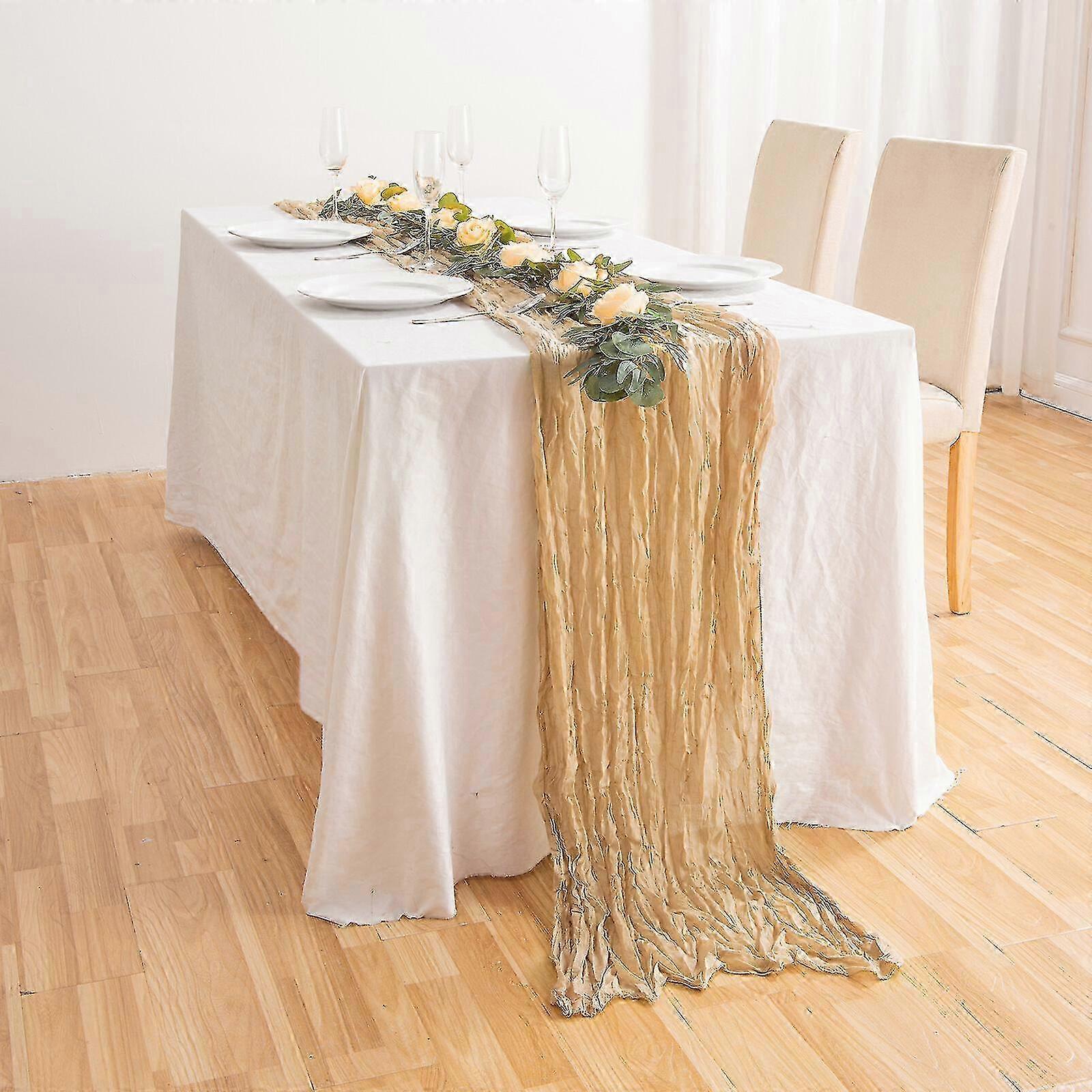 Gauze Wedding Cheesecloth Table Runner,Wedding Table Decor,Styling Rustic Runner 26s