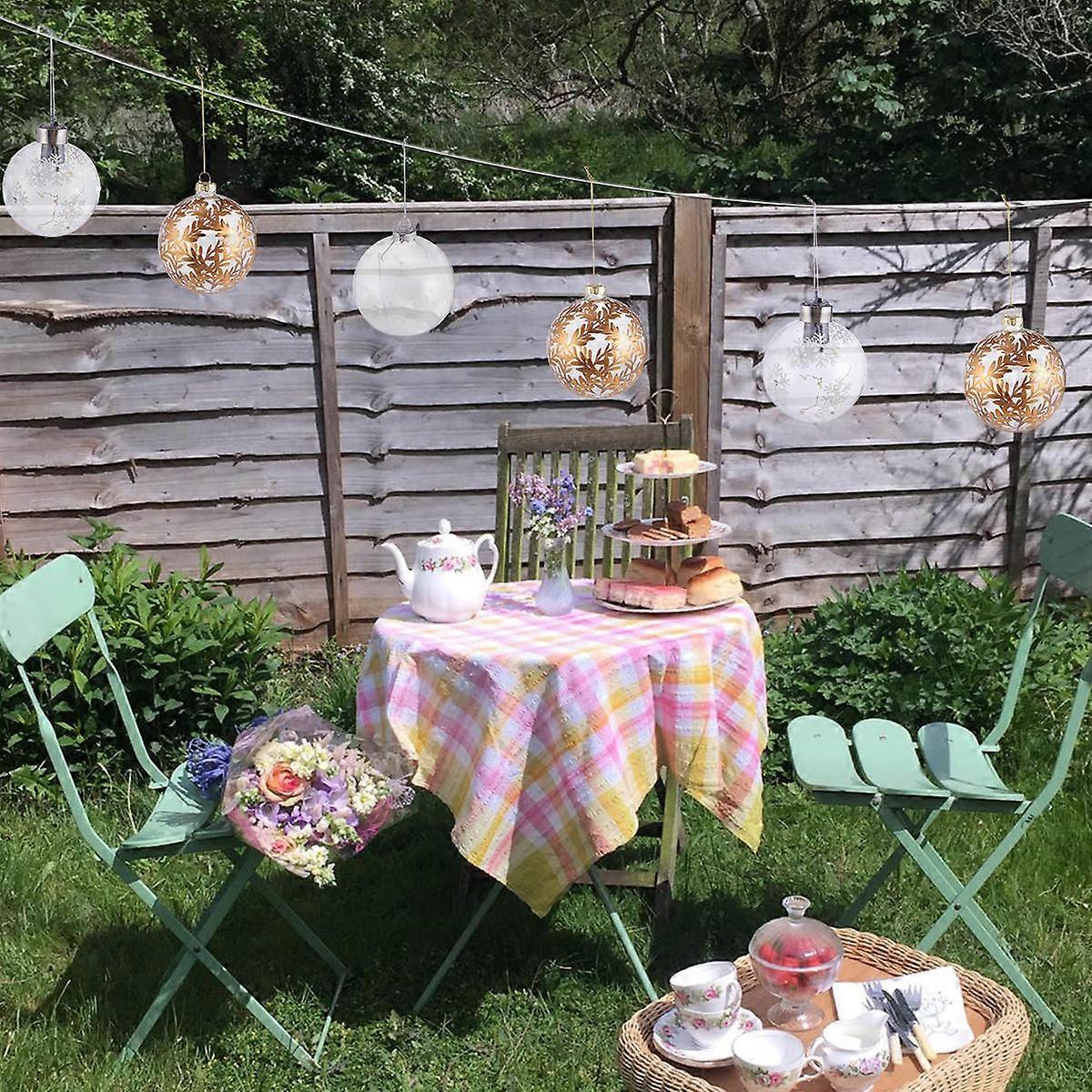 Golden High-Boron Transparent Ball for Decoration 1Pcs