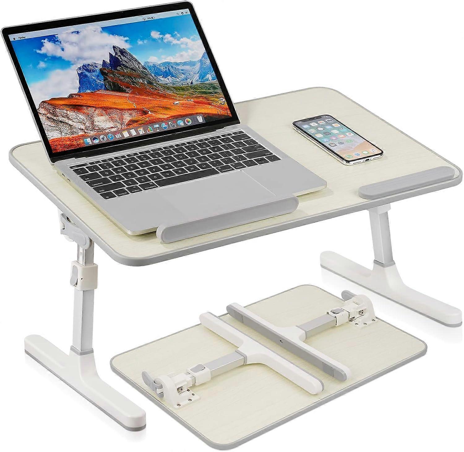 1pc Laptop Stand Computer Desk, Adjustable Foldable Laptop Table for Sofa/Bed/Floor Use, Ergonomic Height & Angle Tilt for Work