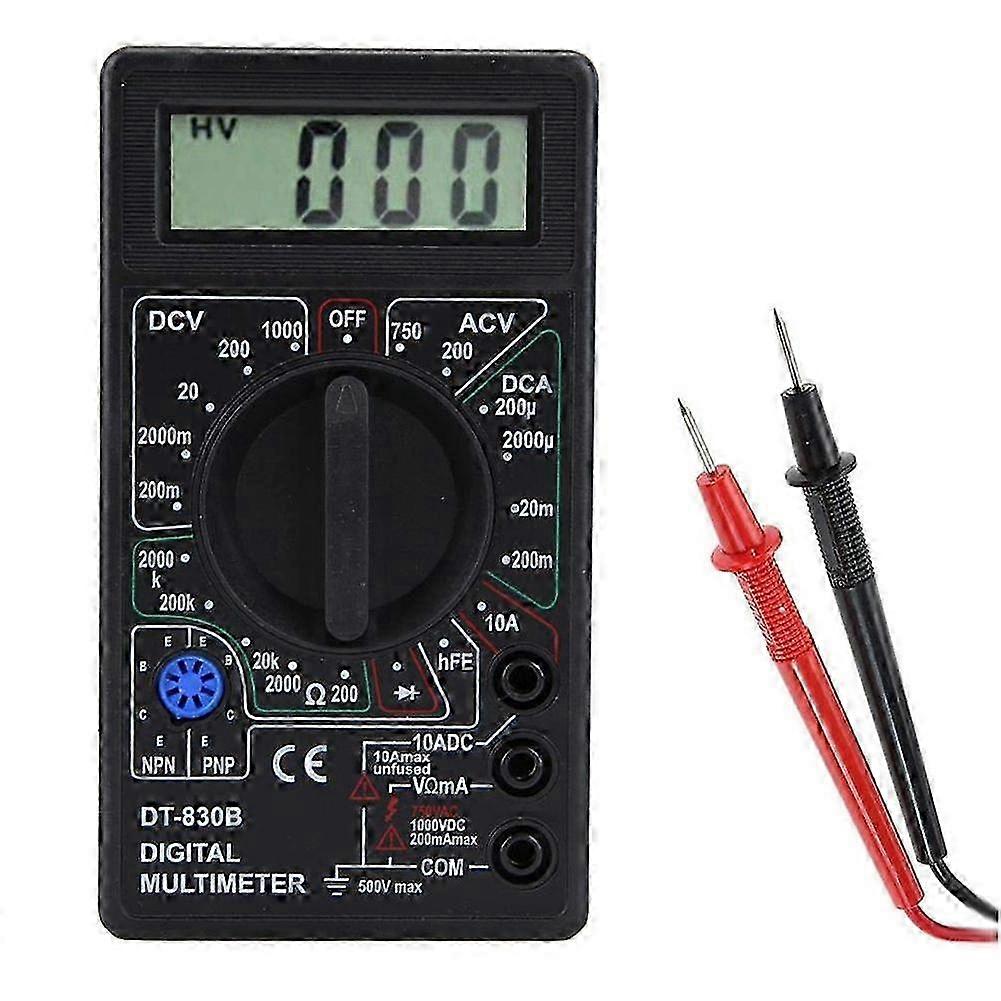 2026 DT-830B Multimeter LCD Auto Range Digital Voltmeter Ohmmeter Tester LCD Auto