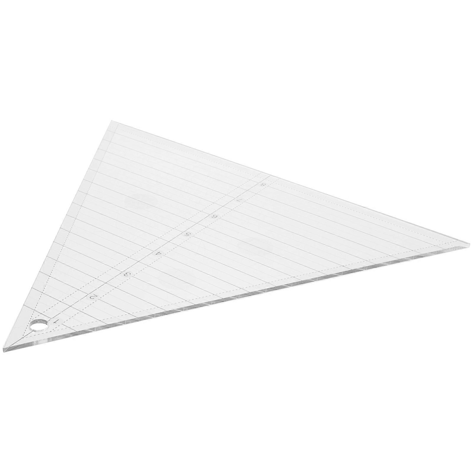Craft Ruler Patchwork Cutting Template for DIY Use White Acrylic