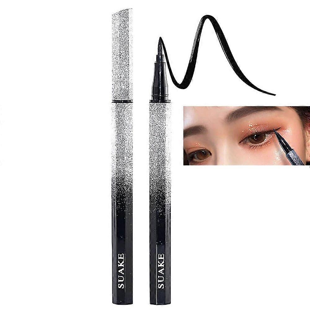 Waterproof Black Liquid Eyeliner Pen Long Lasting Smudge Resistant Precise Fine Tip
