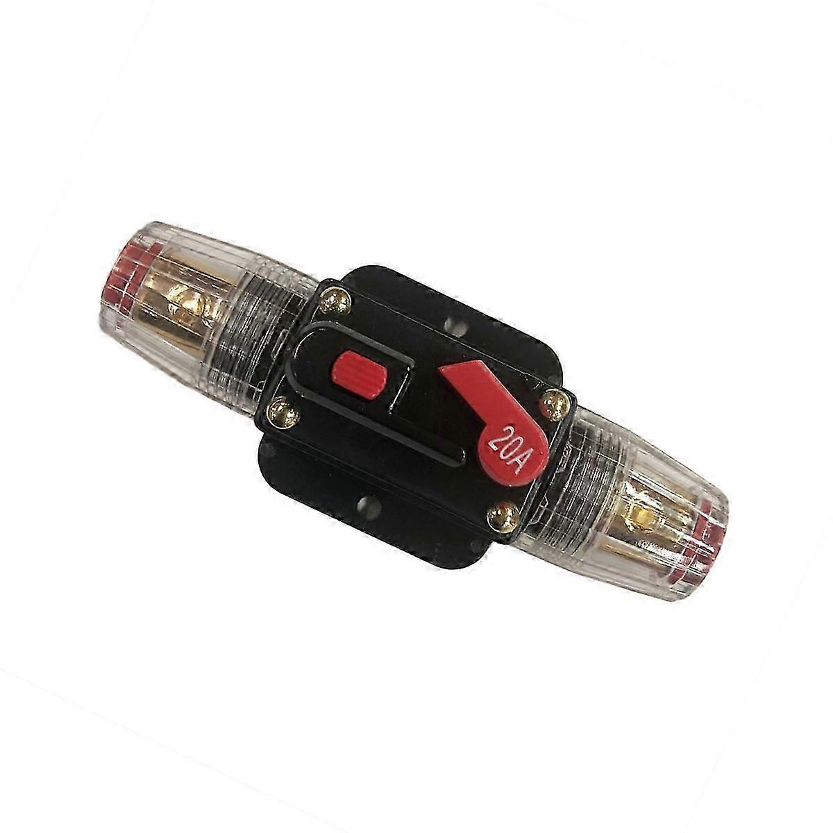 Reset Car Audio System Protection Device Auto Inline Breaker For Vehicle Use Black 1Pack