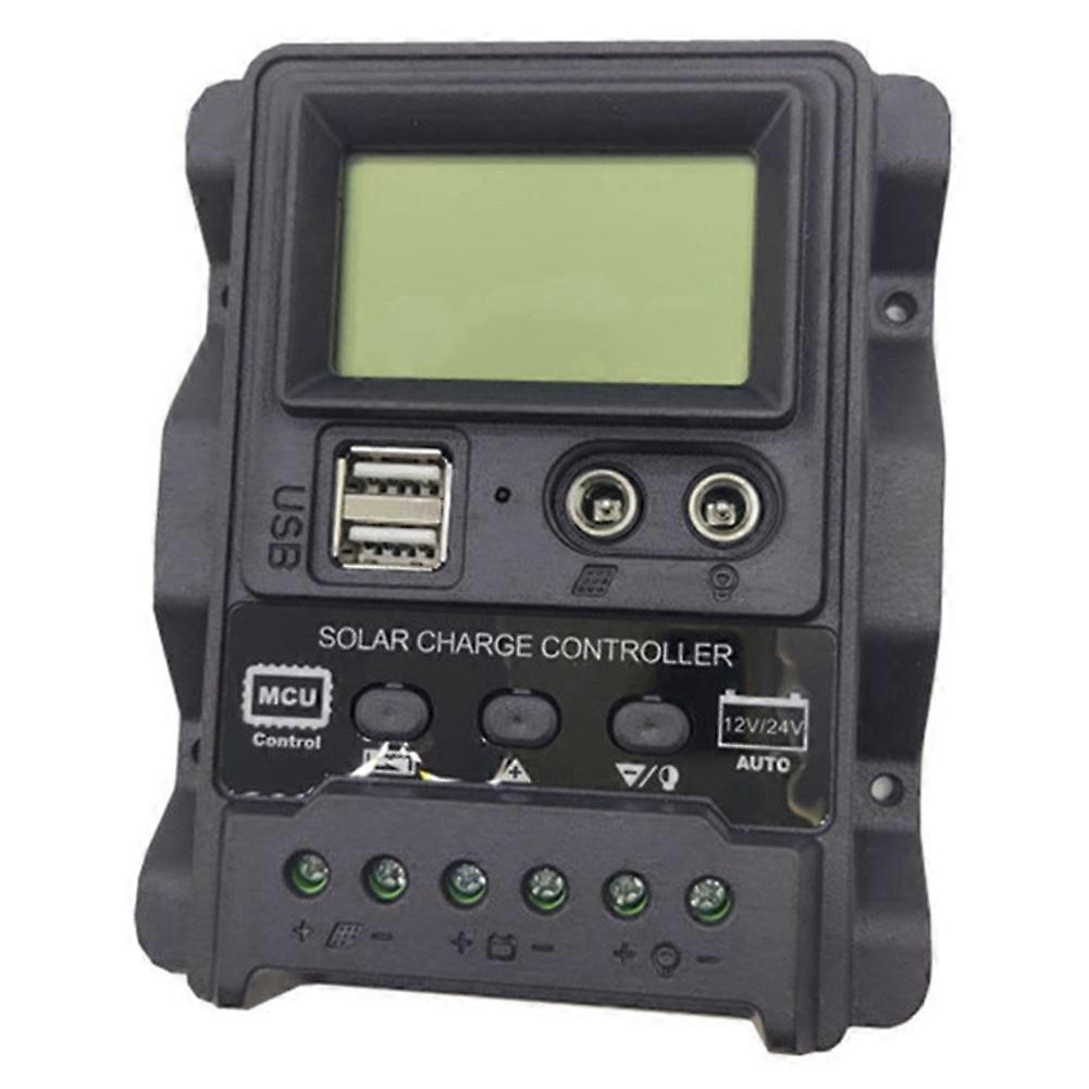 PWM Controllers, Power Off Memory Backflow Resistance Circuit Dual USB Solar Controller for Batteries (30A)