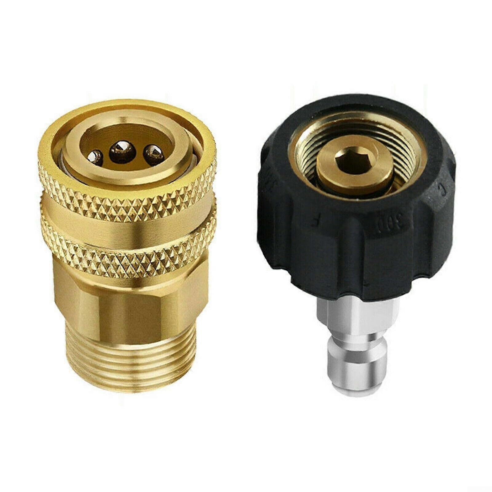 Pressure Washer Adapter M22 to 3/8 Quick Connect 5000 PSI Durable  Pressure Coupling