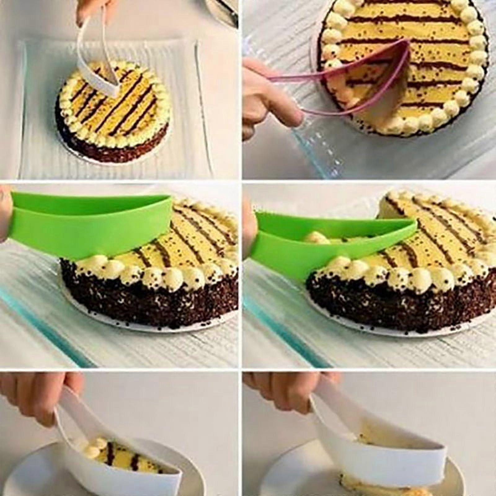 Practical Pie Cake Slicer Bread Knife Sheet Guide Cutter Server Kitchen Gadget