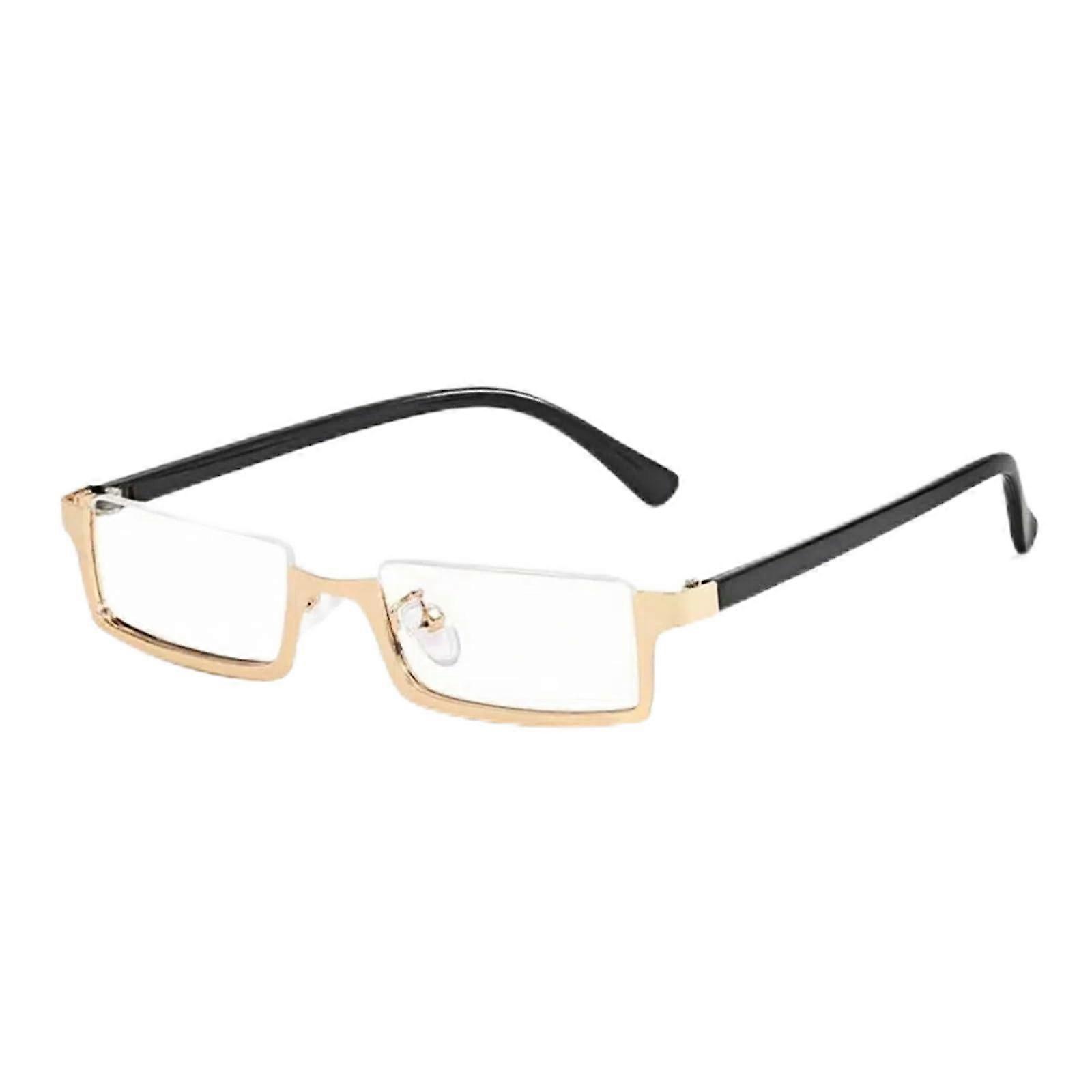 Retro Blue Light Blocking Computer Glasses with TR90 Frame and UV400 Protection  Gold