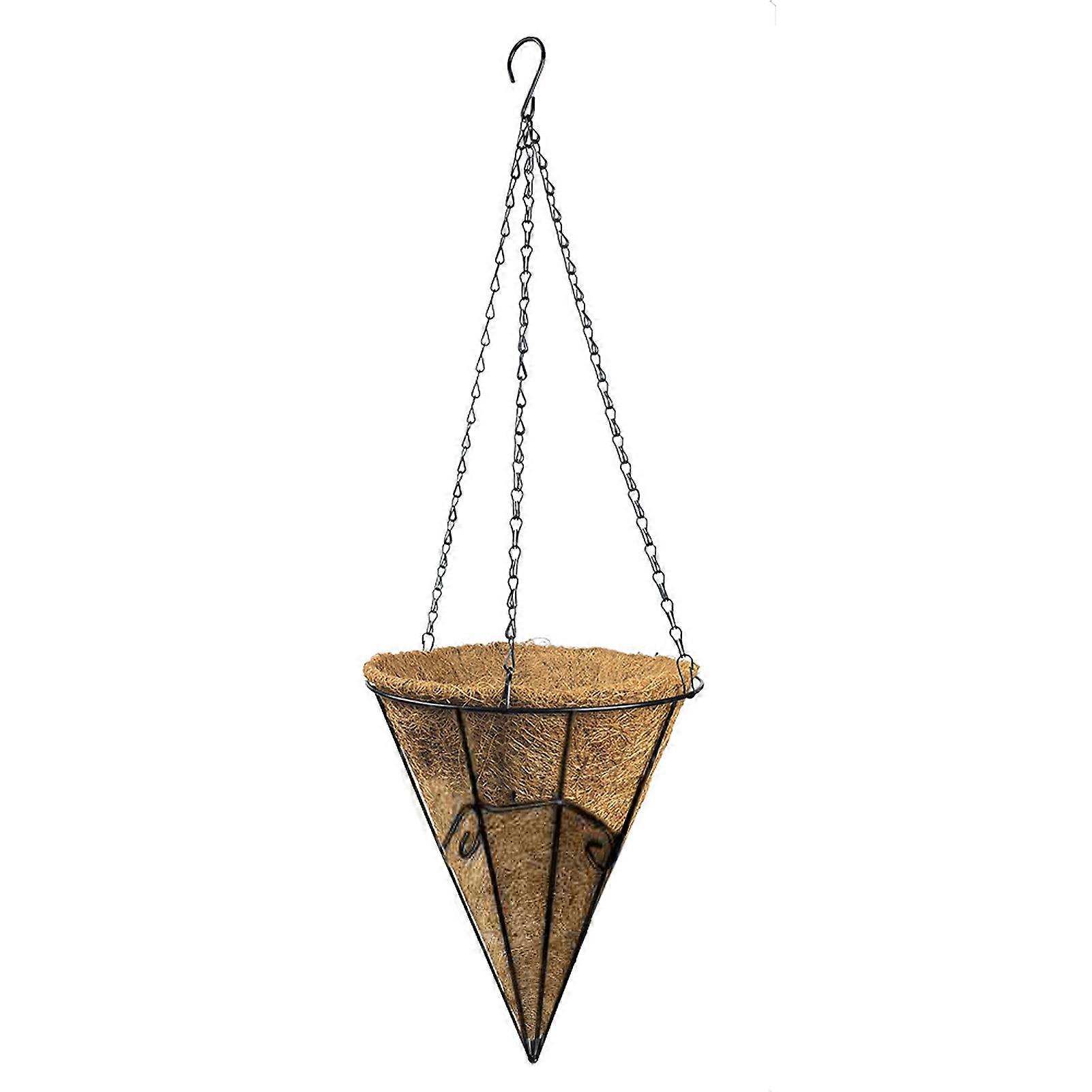 Durable Iron Hanging Basket with Rustproof and Coco Liner