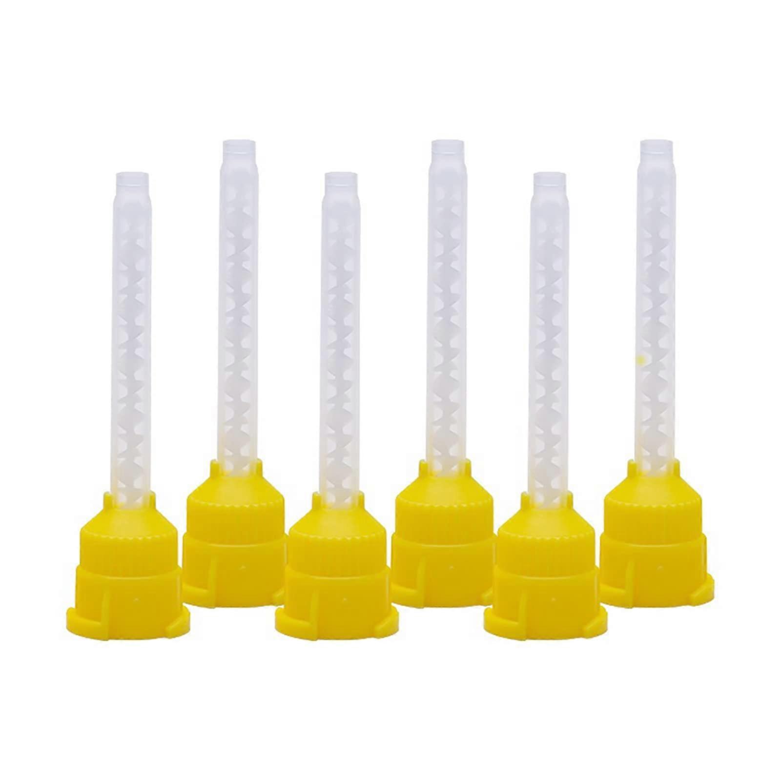 Dental Mixing Tips 50pcs Disposable Silicone Head for 1:1 50mm Tubes, Precise Material Placement