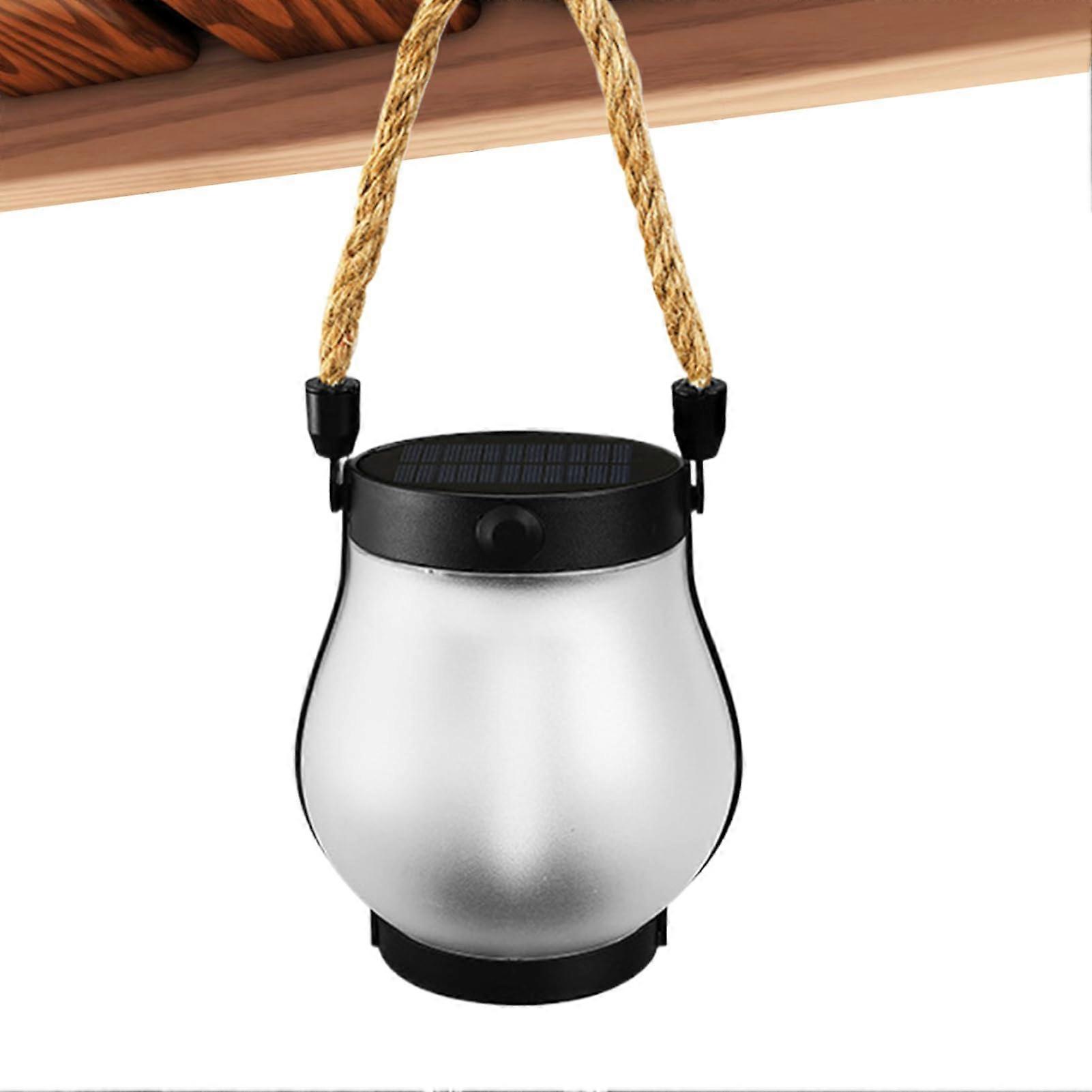 Solar Flame Lights with Dancing Flame Effect, Waterproof Flickering LED Lantern for Outdoor Camping Patio