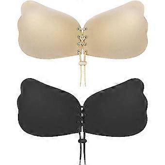 Invisible Adhésif Strapless 2 Pack Sticky Push Up Silicone