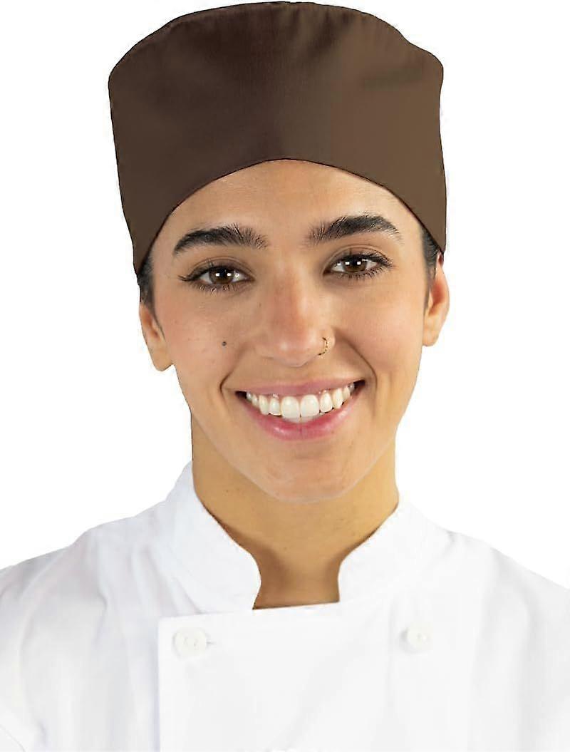 C55 Skull Cap Chef Hat Coffee One Size