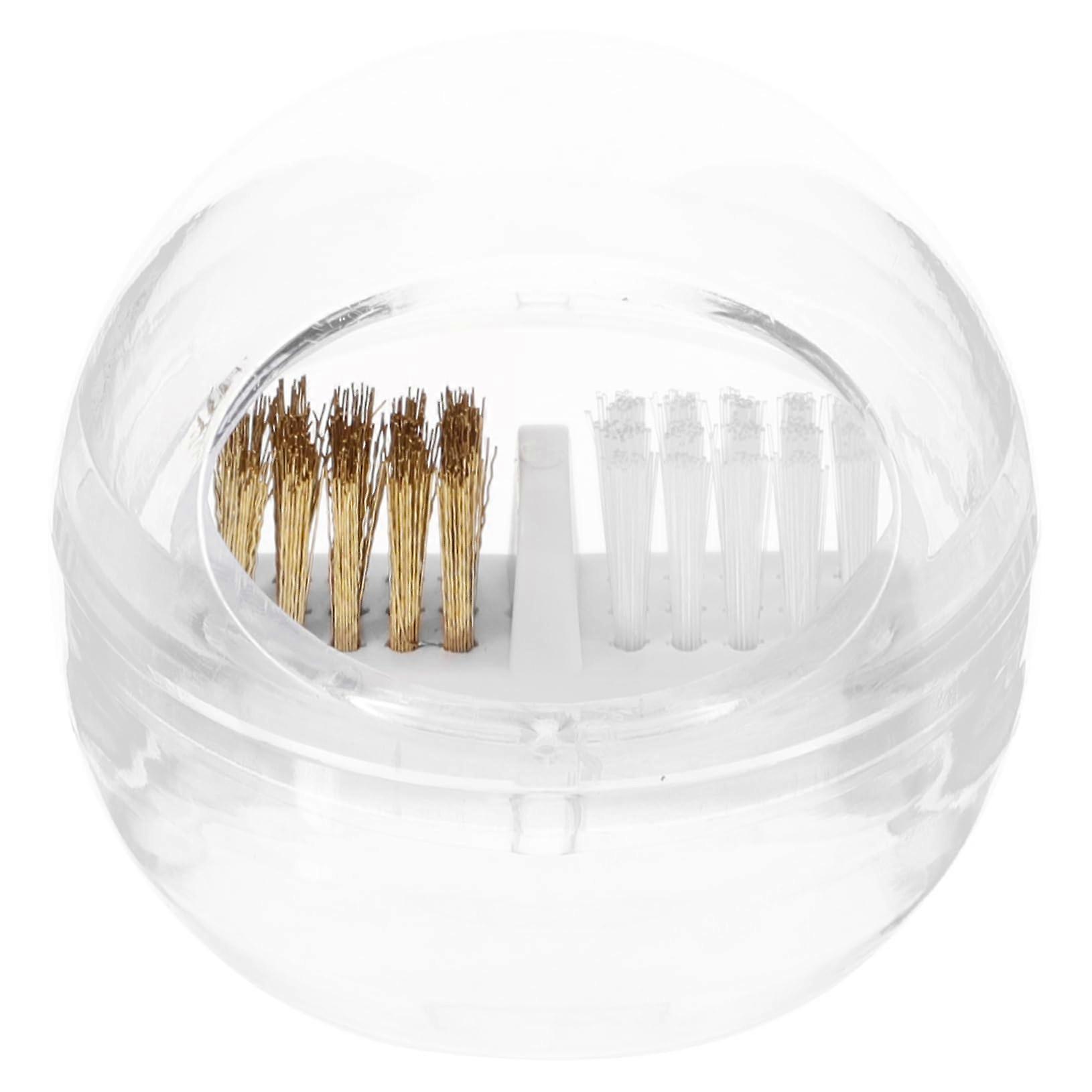 Nail Drill Bit Cleaner Brush Kit with Compact Storage Box, DustControlled and MultiBit Compatible