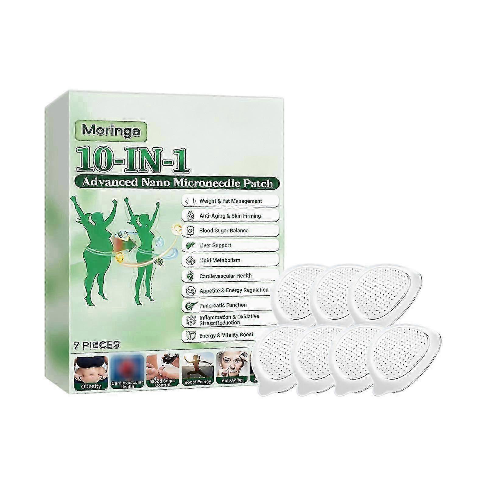 1-3Box 10-IN-1 MORINGA Advanced Nano Microneedle Patch