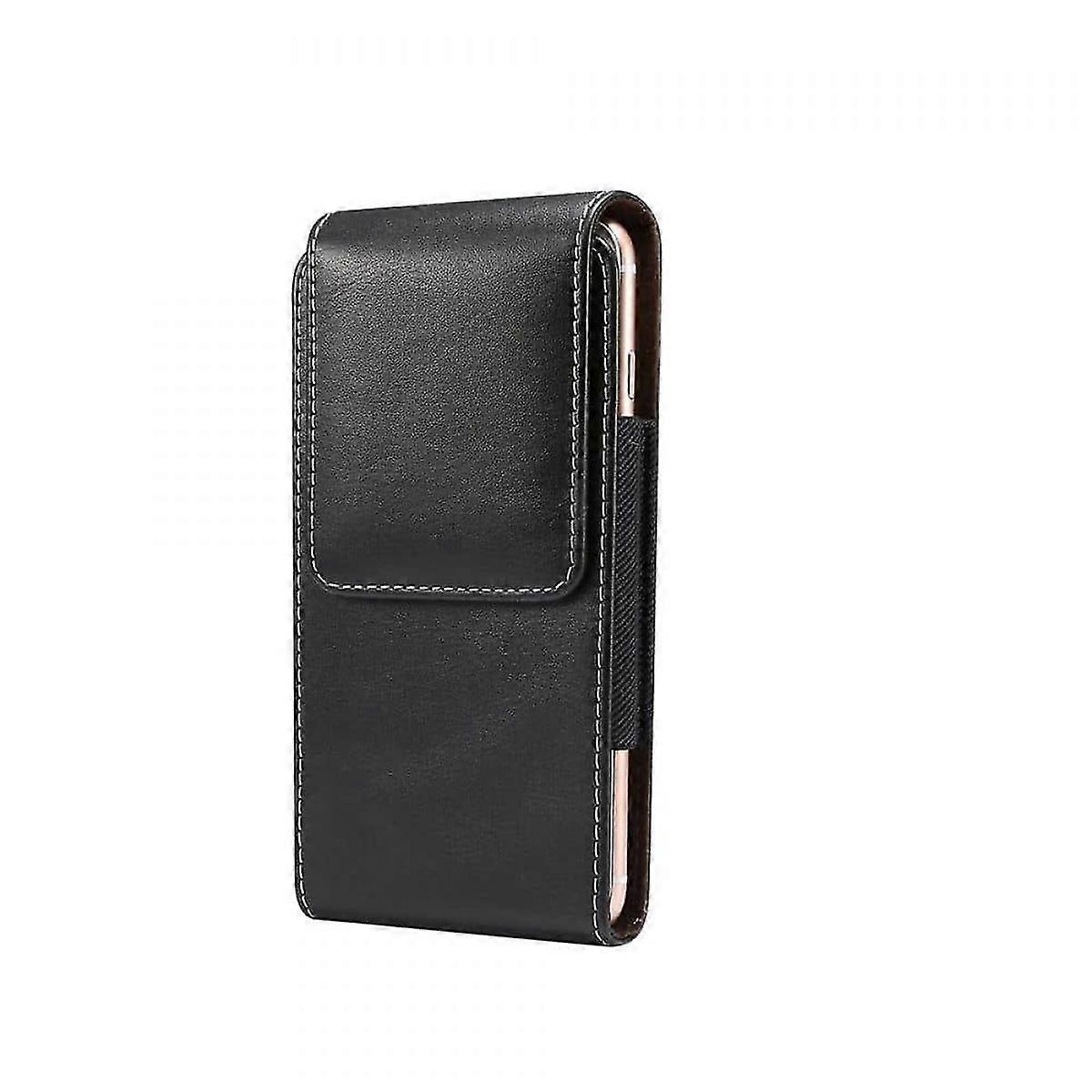 iPhone 16 Plus (2024) Vertical Leather Holster with Belt Loop