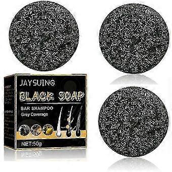 Anti-Grey Hair Treatment Bar Shampoo - 3X Grey Coverage for Men, Darkening Hair Soap