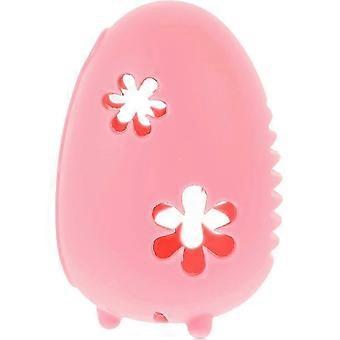 Trousse de rangement pour houppettes de maquillage et porte-éponge pour houppettes cosmétiques - Boîte de rangement rose