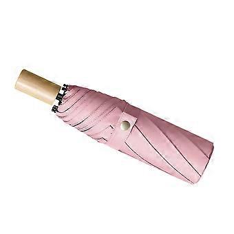 Uv Protection Umbrella Folding Umbrella for Outdoor Use 1Pcs Pink