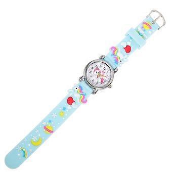 Montre enfant licorne, bracelet en silicone, cadeau d'anniversaire