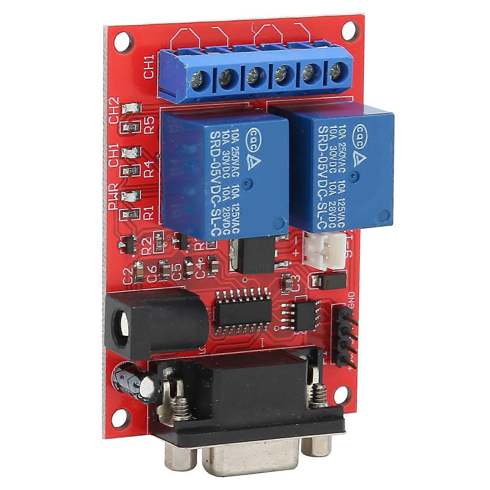 Relay Module 4A Serial Port Control 2Channel Capacitor Filter SingleChip Controller SR10