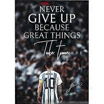 Quebra-cabeça com a assinatura de Lionel Messi, Quebra-cabeça de Futebol - Sem moldura, Ver02 Estilo 293