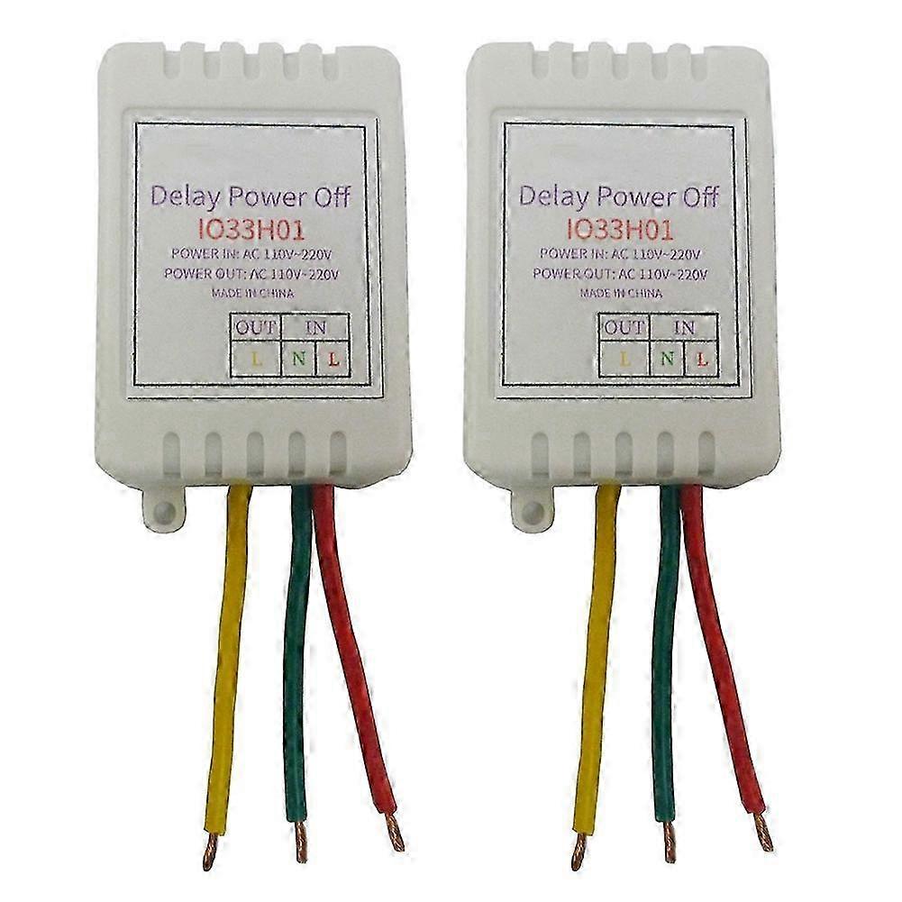 2PCS 1-480Min Timer Adjustable Disconnect Delay Controller