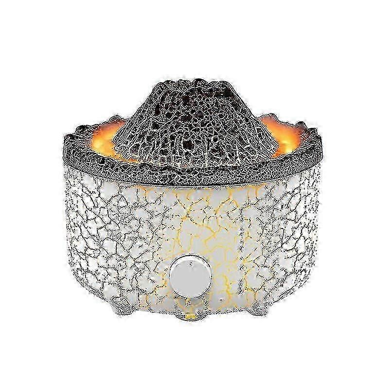 2026  Volcanic Lava Aroma Diffuser Home Desktop Humidifier Simulation Smoke Ring Flame Aroma Diffuser