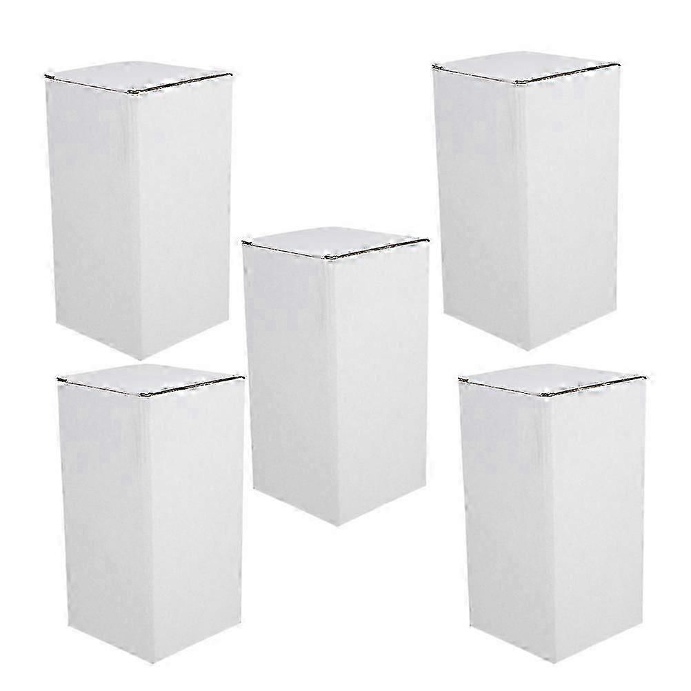 Packaging Packaging Corrugated Paper Box for Storage 5Pcs White Boxes