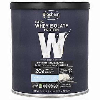 Biochem, 100% wei-isolaat eiwitpoeder, vanille, 1,8 lbs (857 g)
