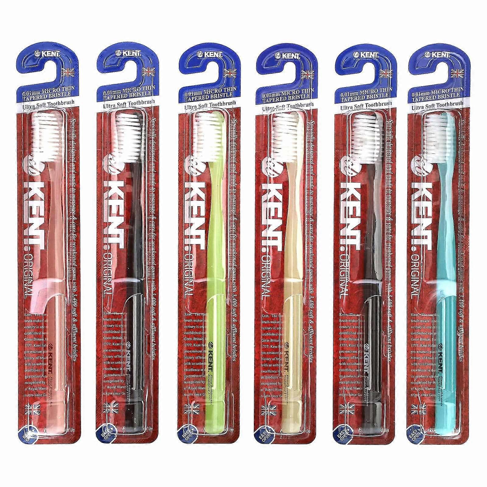 Kent, Ultra Soft Toothbrush, Original, 6 Toothbrushes