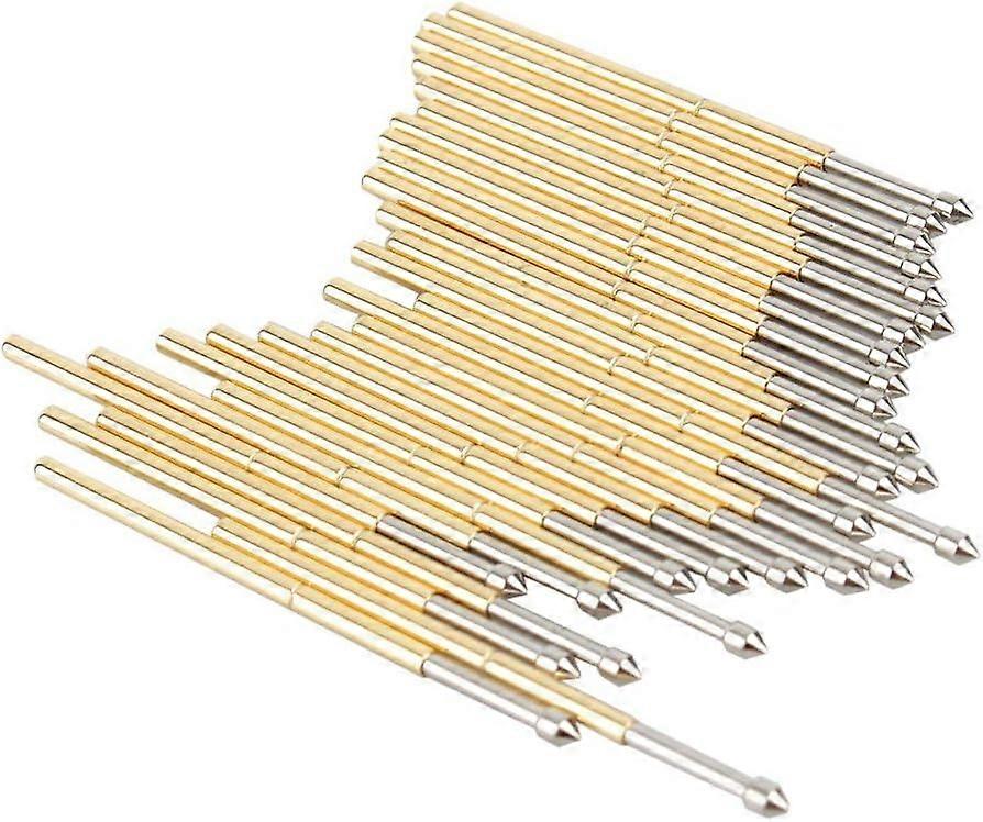 100Pcs P100-E2 Spring Test Probe Spring Contact Probe 1.5mm Cone Shape Head Diameter Test Tools