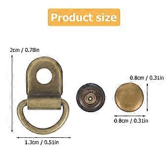 30 Sets Practical Shoe Button Concise Bag Buckle Durable Replaceable Buttons