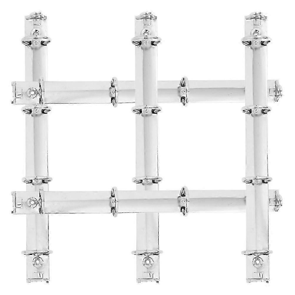 A4 Metal Loose Leaf Binder with 4 Holes for Document Organization, 5 Pack Silver