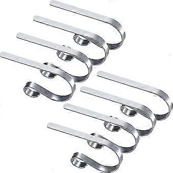 8 Piezas Metal Christmas Sock Holder Antideslizante Seguridad Christmas Sock Holders