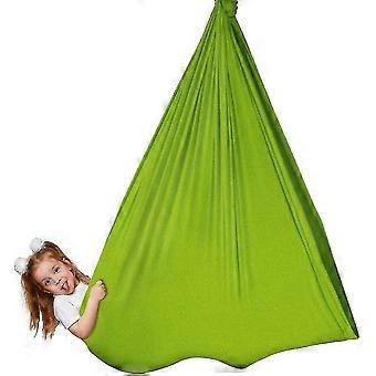 Swing sensorial Swing Terapia Interna Swing Para Adultos Crianças E Adolescentes (Tamanho, cor: 100*280cm-verde