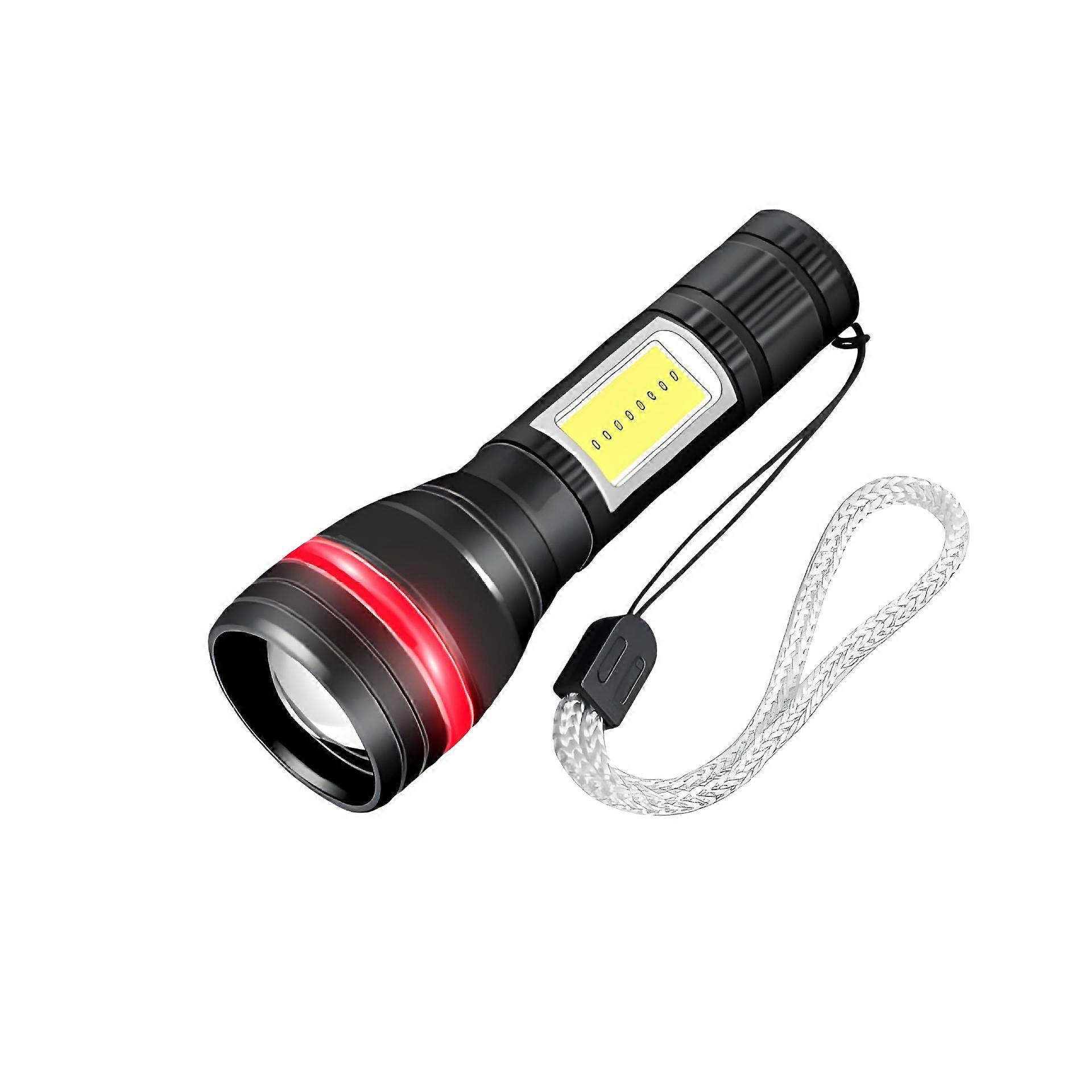 Mini LED Flashlight USB Rechargeable Portable Torch