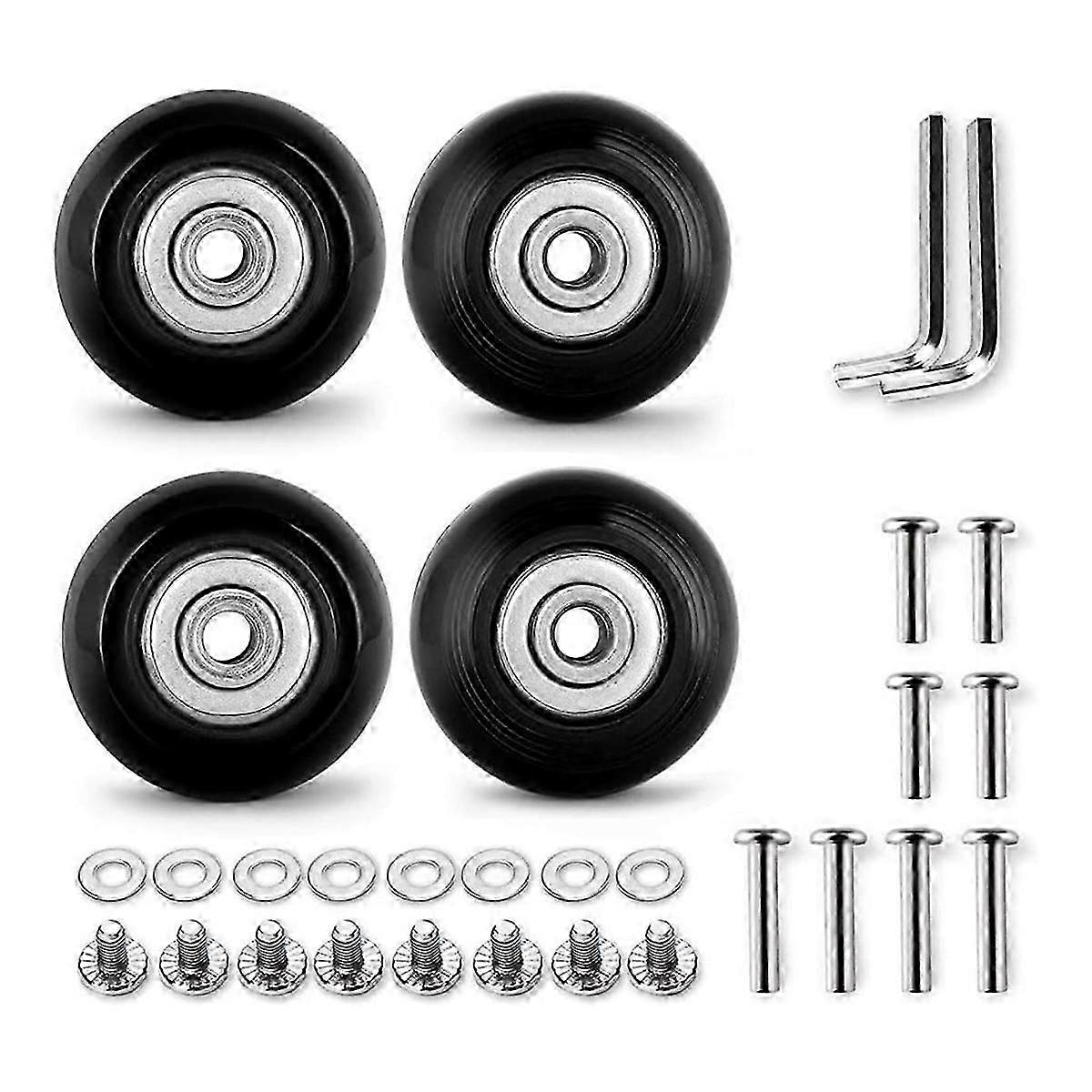 4Pcs Set Luggage Replacement Wheels 50mm