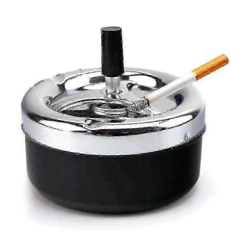 Extra Large Chrome Spinning Ashless Ashtray |premium Windproof Ashtray-AF Edition