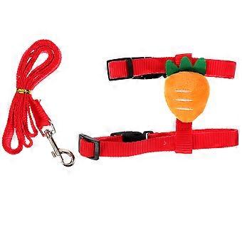 2 sets konijnentuigjes en -lijnen voor veilig wandelen, met verstelbare pasvorm.