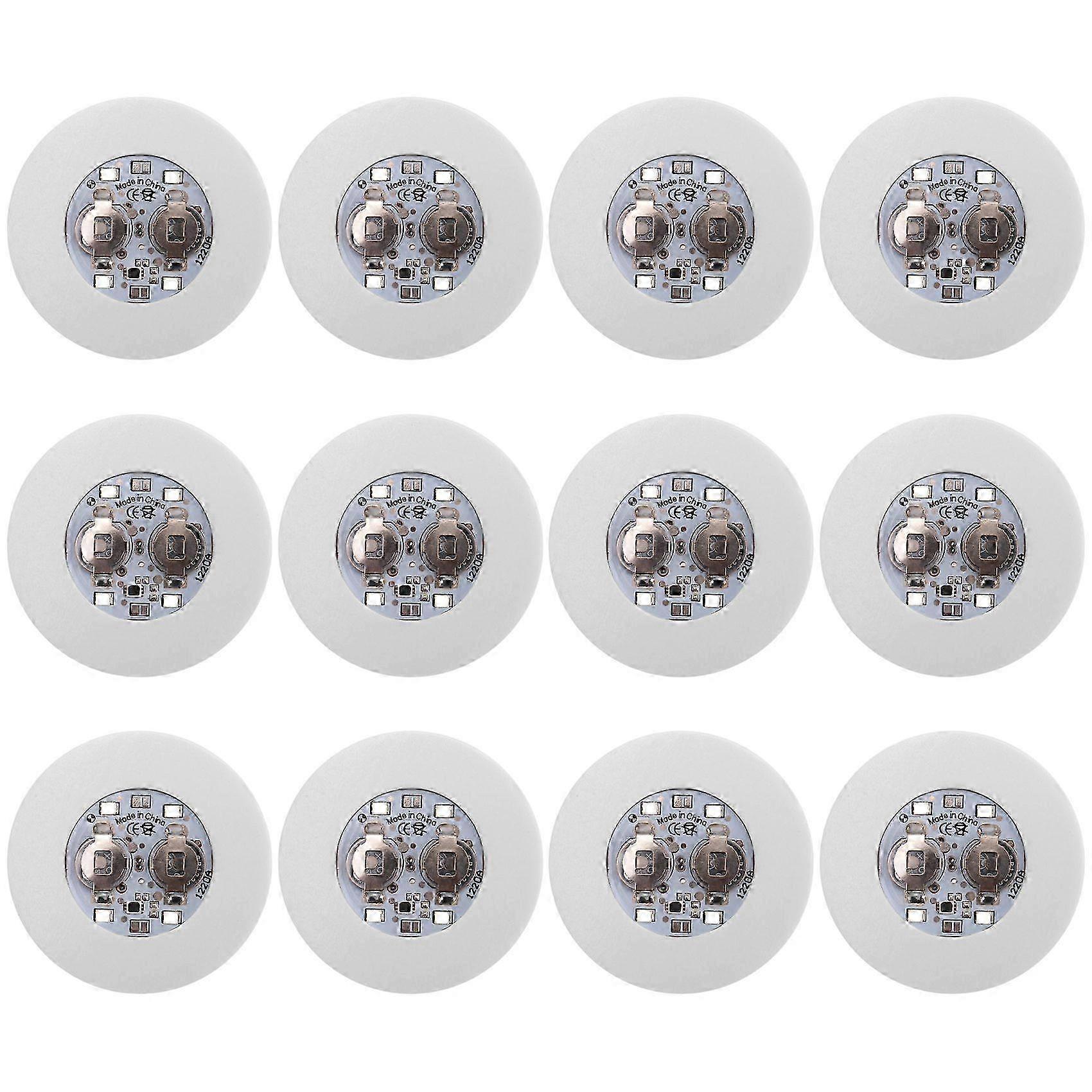 LED Coaster,12 Pack Coasters,LED Lights,LED Sticker Coaster Discs compatible with Flash Cup