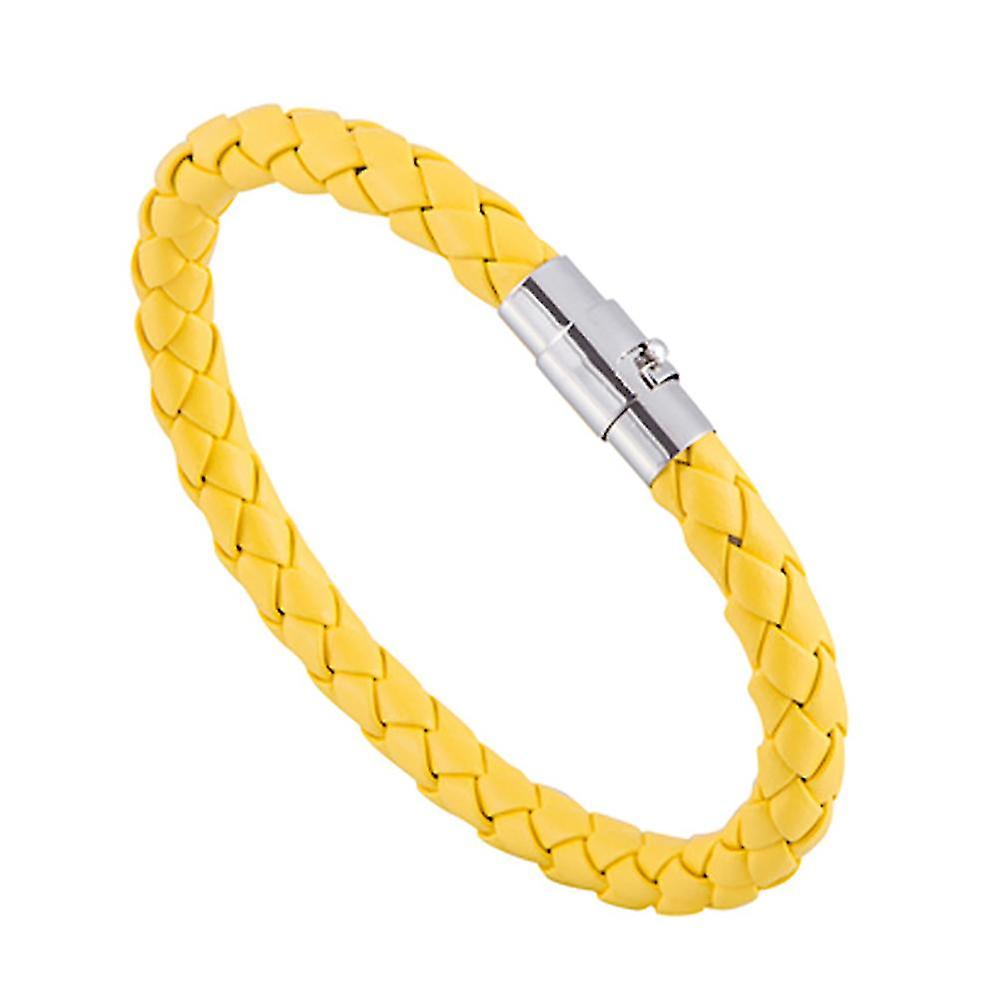 Vrouwen Mode Lederen Touw Gevlochten Gesp Armband Bangle Wrap Sieraden Cadeau