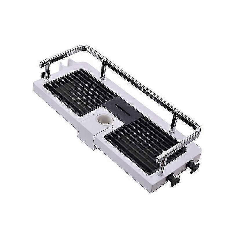Adjustable Shower Shelf for Shower Rod with Hooks