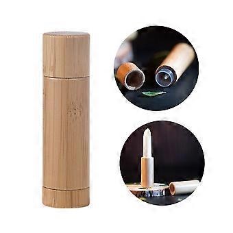 Bamboo Lipstick Tube Lip Gross Containe DIY Refillable Bottle Eco-friendly Biodegradable Lipstick Bottler Empty Tube Container