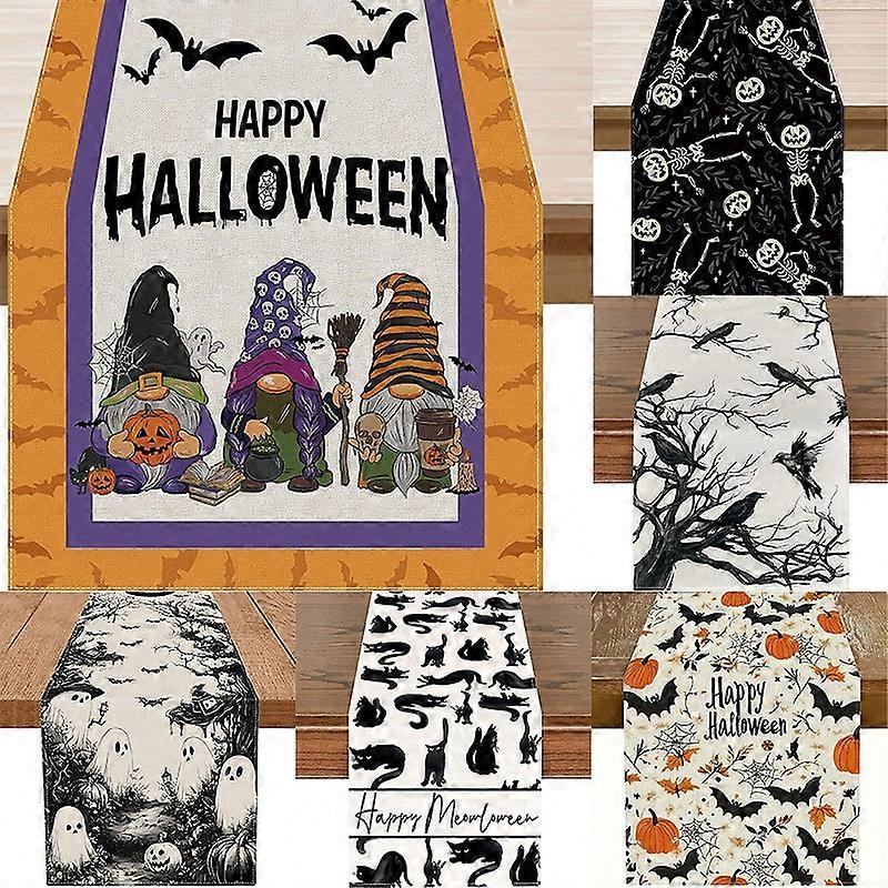 Party Table Decoration Halloween Table Runner, Waterproof Tablecloth