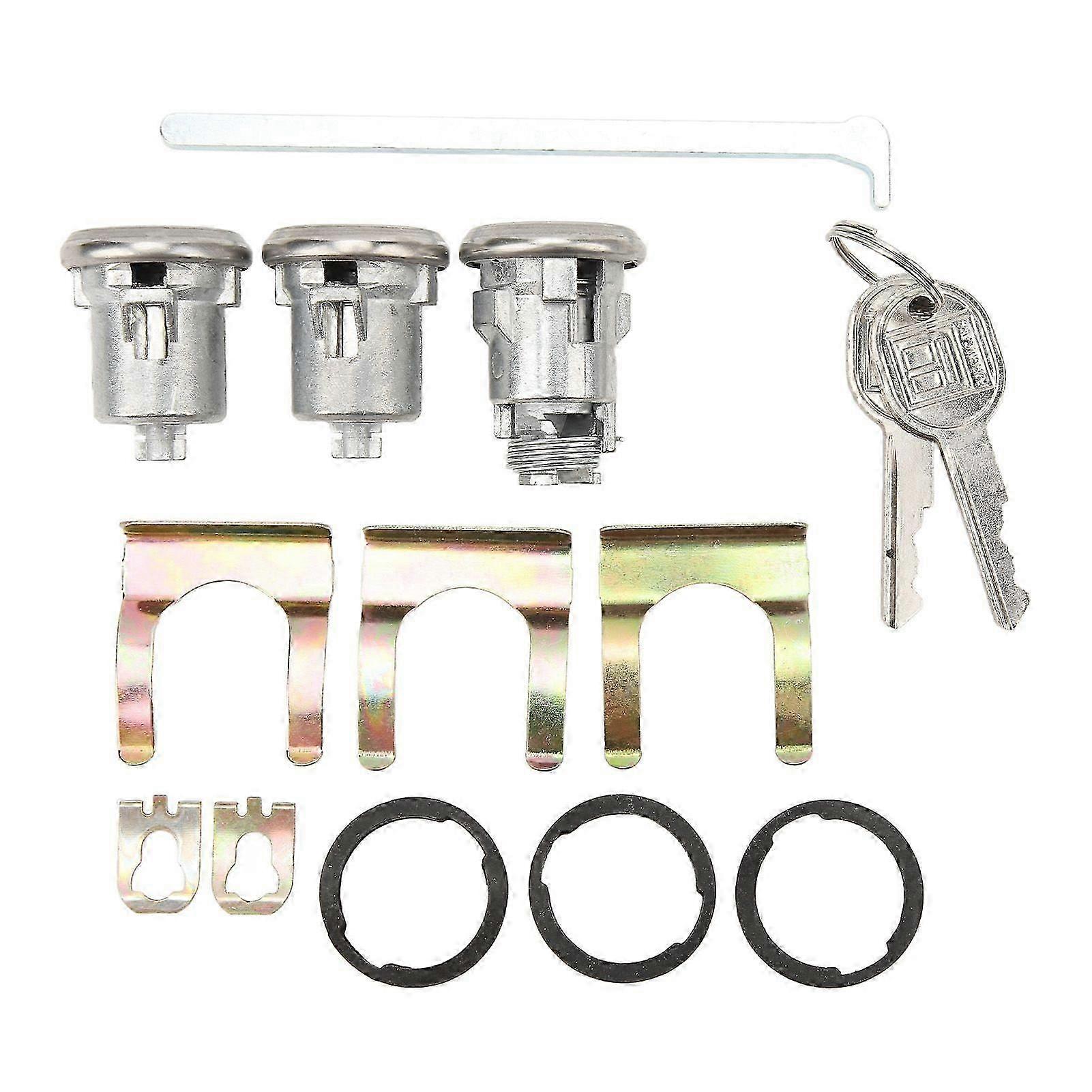 Chevy Compatible Door Trunk Lock Key Set Part 654394765282