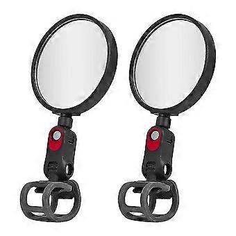 Espelho retrovisor para scooter Ninebot ZT3 Pro GT3 G3 G2 G30 F3 Pro E3 E2 Pro com rotação de 360° e design convexo GIX