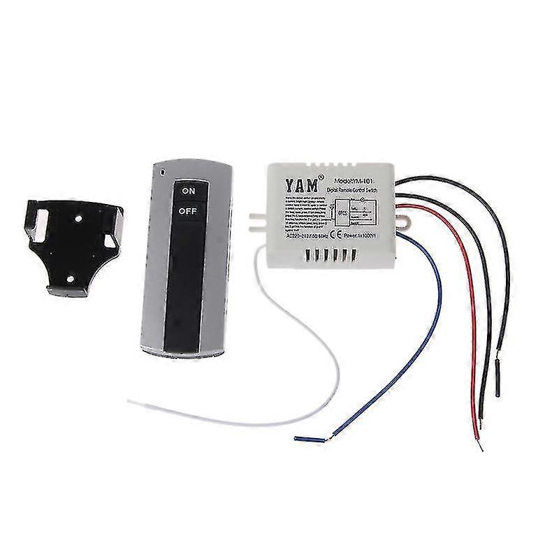 Wireless 1 Channel On/off Lamp Remote Control Switch Receiver Transmitter