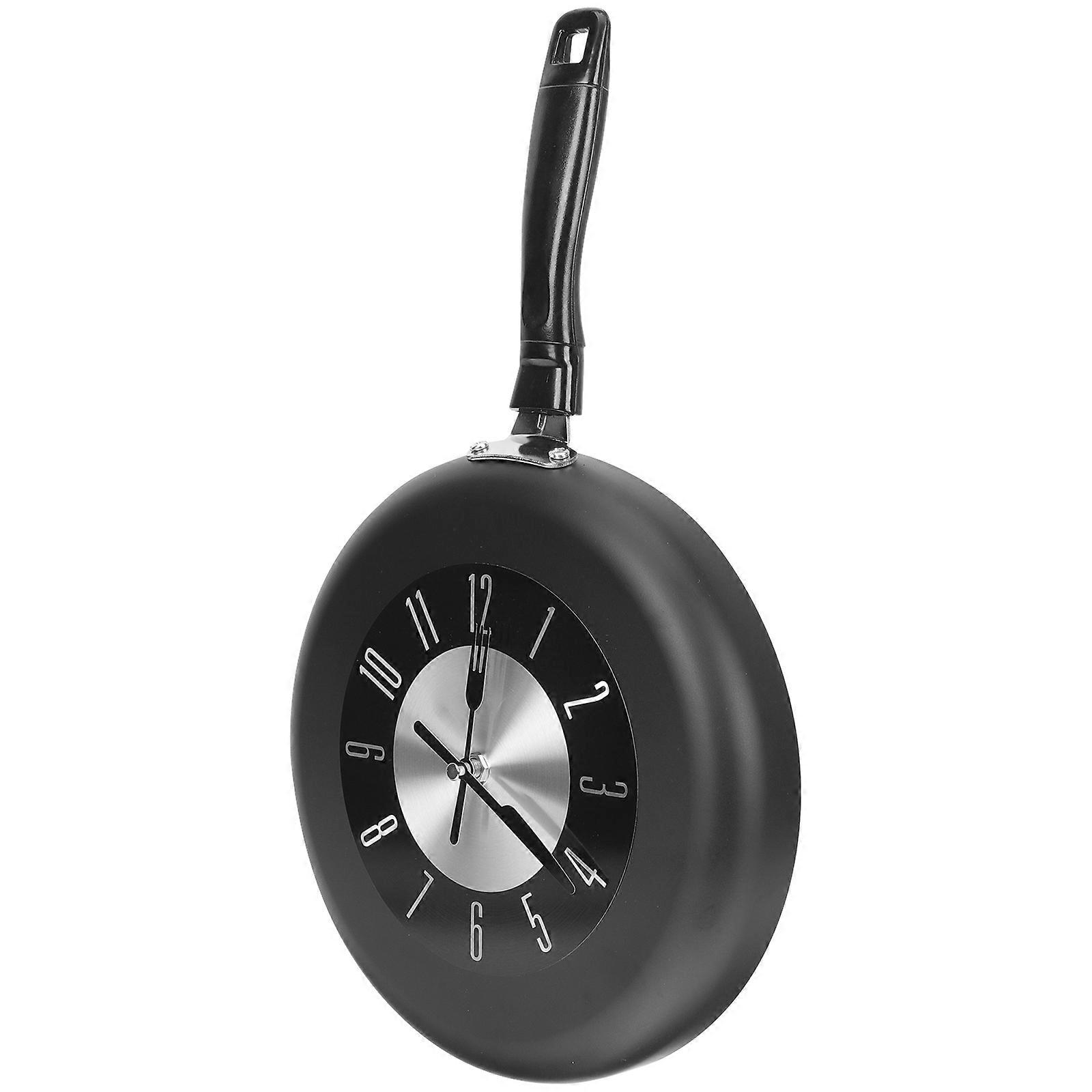 Nordic Wall Clock Pan Shaped Creative Frying Pan Clock 3Pcs