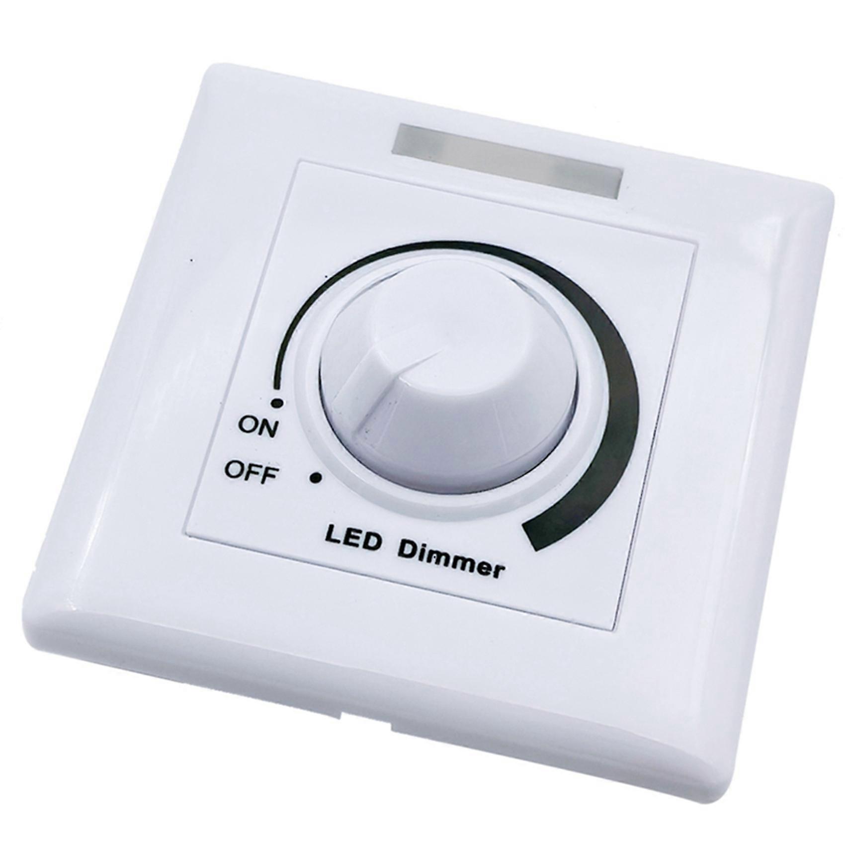 2X 86 Type Wall Light LED Dimmer Switch Rotary Knob Dimmer Switch Adjustable Brightness Controller LED Light Strips